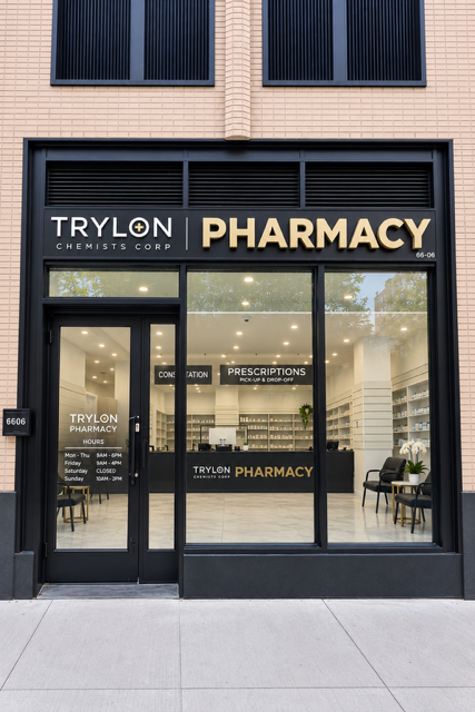 Trylon Chemists Pharmacy storefront on 99th Street